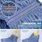 Kleen Handler 24 Oz Heavy-Duty Loop-End Wet Mop Head Refill, Blue, for Superior Commercial & Household Cleaning KHES-LEM-BD-BL-24-1 - alternate 4